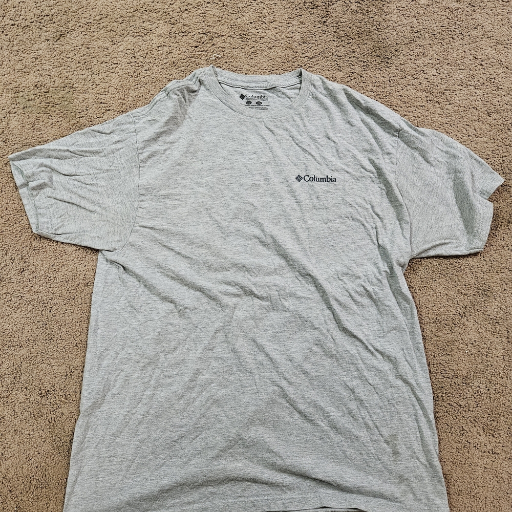 Columbia Light Gray Short Sleeve Logo Tee